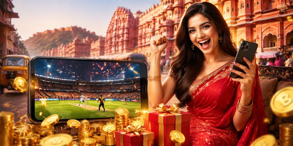 Mobile casino player enjoying Andar Bahar on Jaipur street